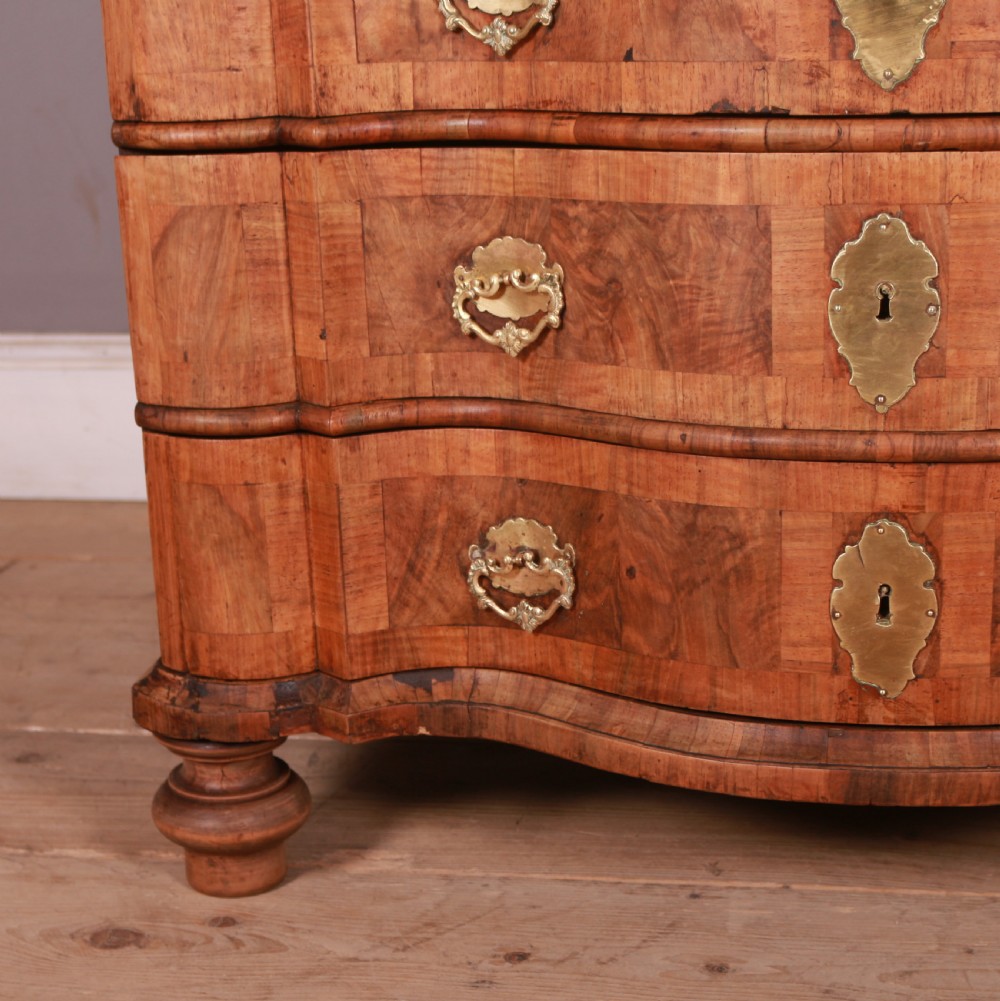 Dutch Elm and Walnut Serpentine Commode View VII