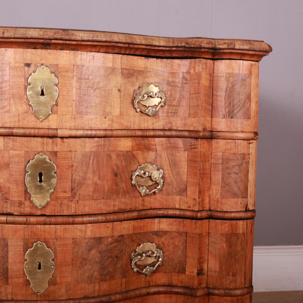 Dutch Elm and Walnut Serpentine Commode View IX