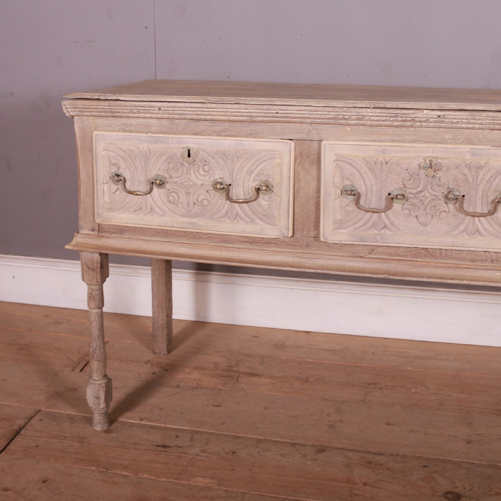 English Bleached Oak Dresser Base View II