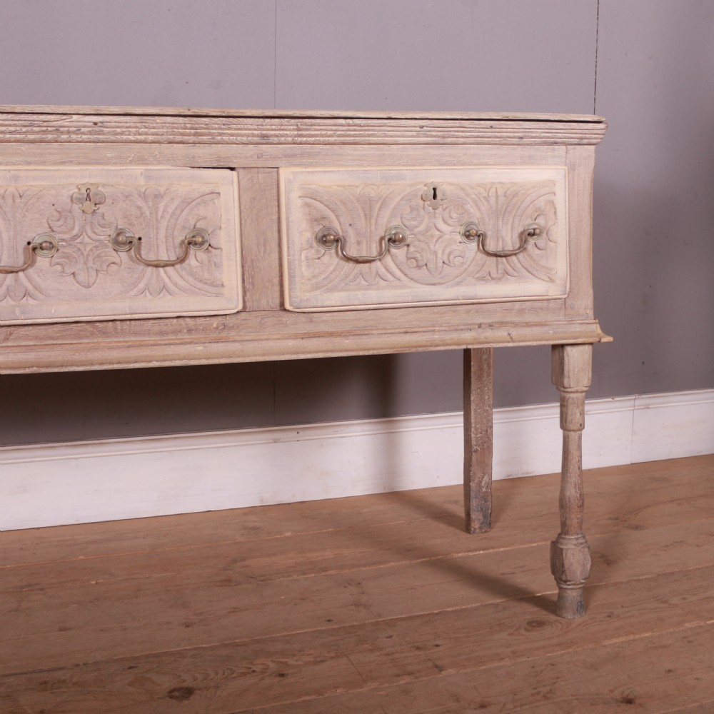 English Bleached Oak Dresser Base View III