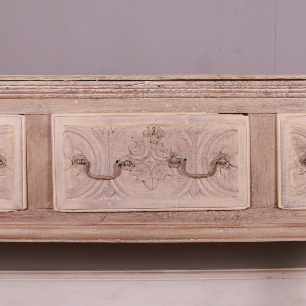 English Bleached Oak Dresser Base View IV