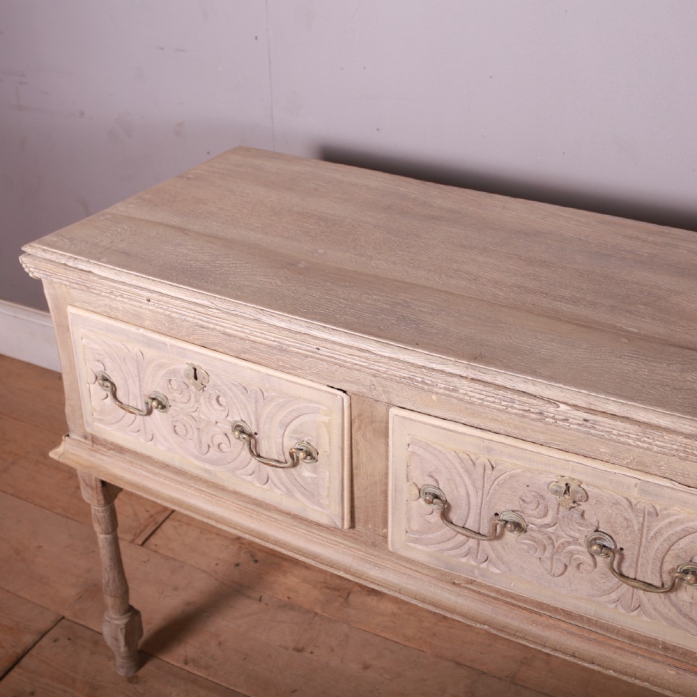 English Bleached Oak Dresser Base View V