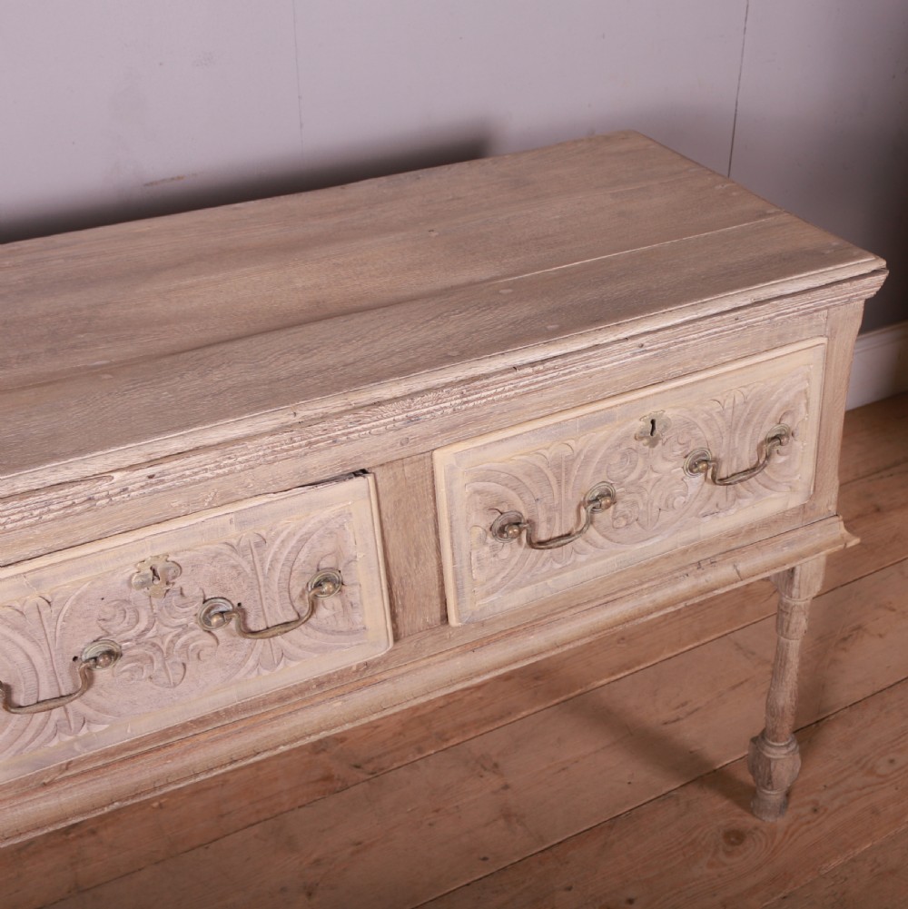 English Bleached Oak Dresser Base View VI