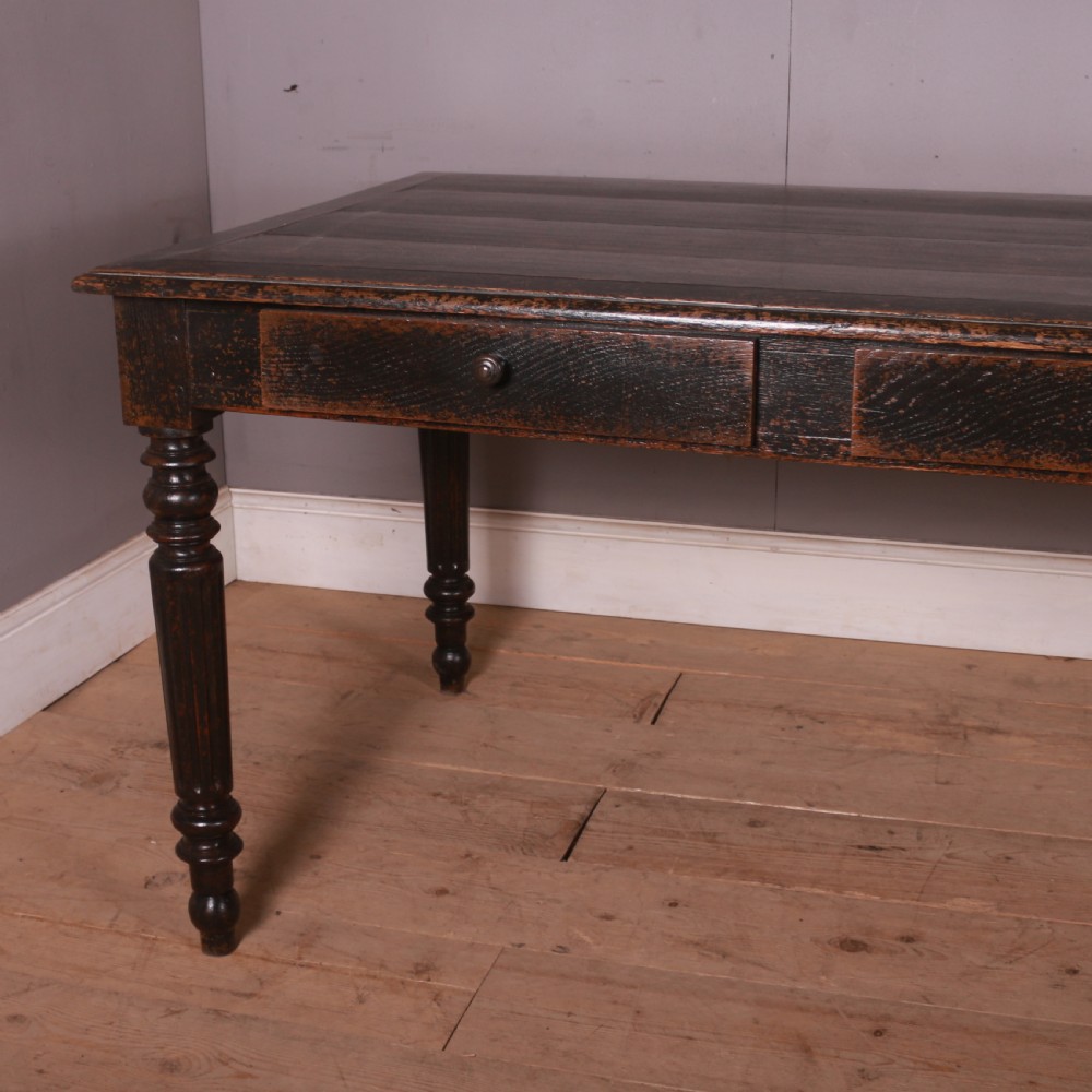 French Painted Oak Desk View II