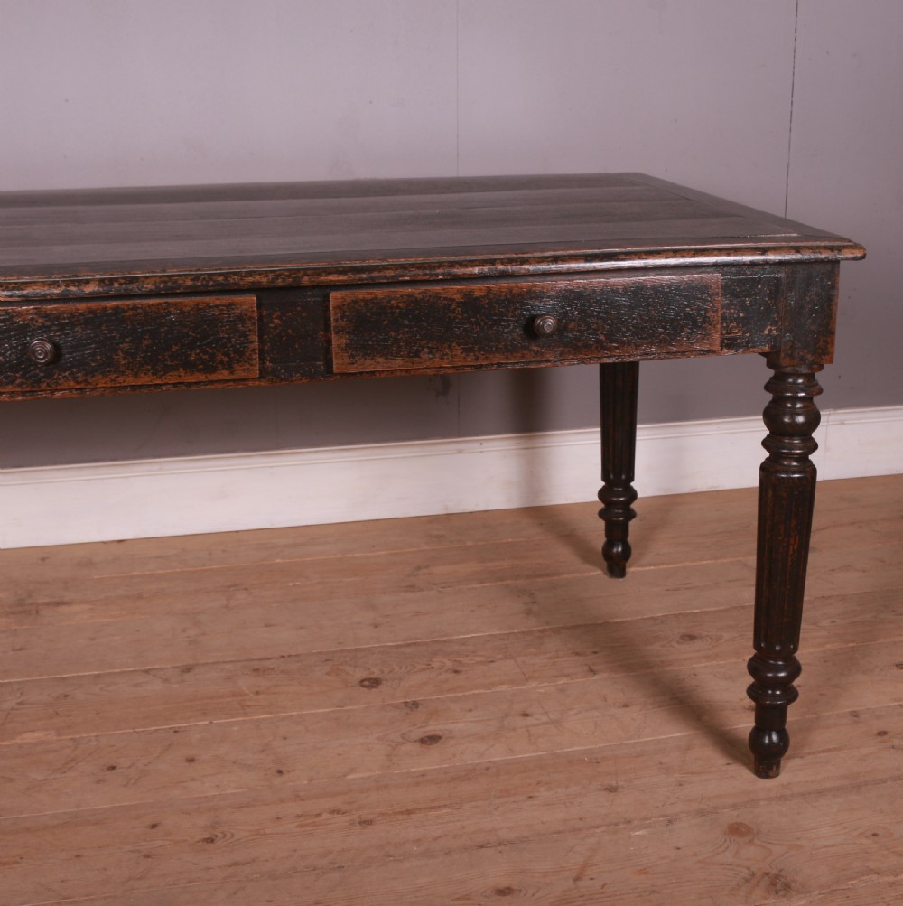 French Painted Oak Desk View III