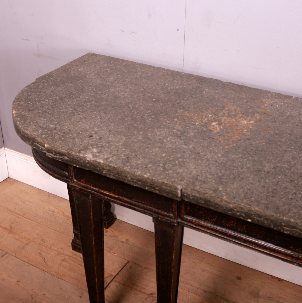 English Painted Pine Console View V