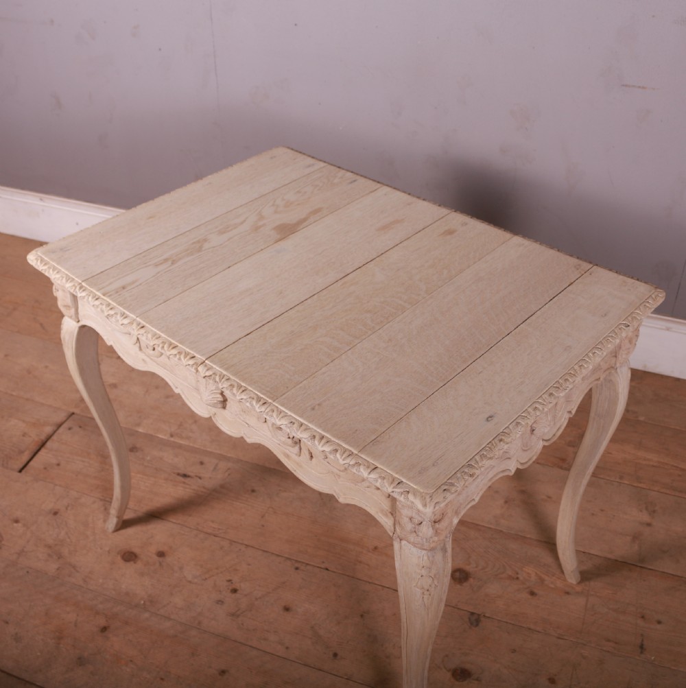 French Carved Oak Lamp Table View VI