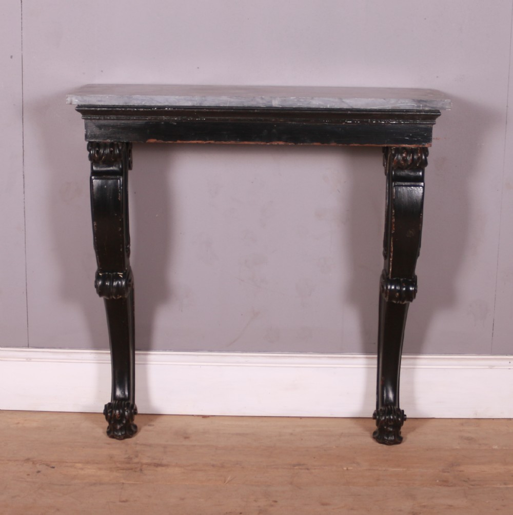 Painted and Carved Console Table
