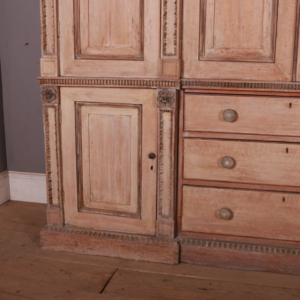English Bleached Walnut Housekeepers Cupboard View II