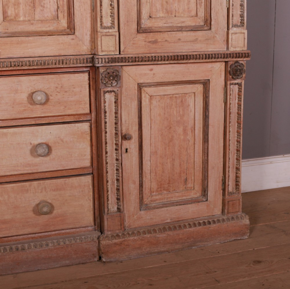English Bleached Walnut Housekeepers Cupboard View III