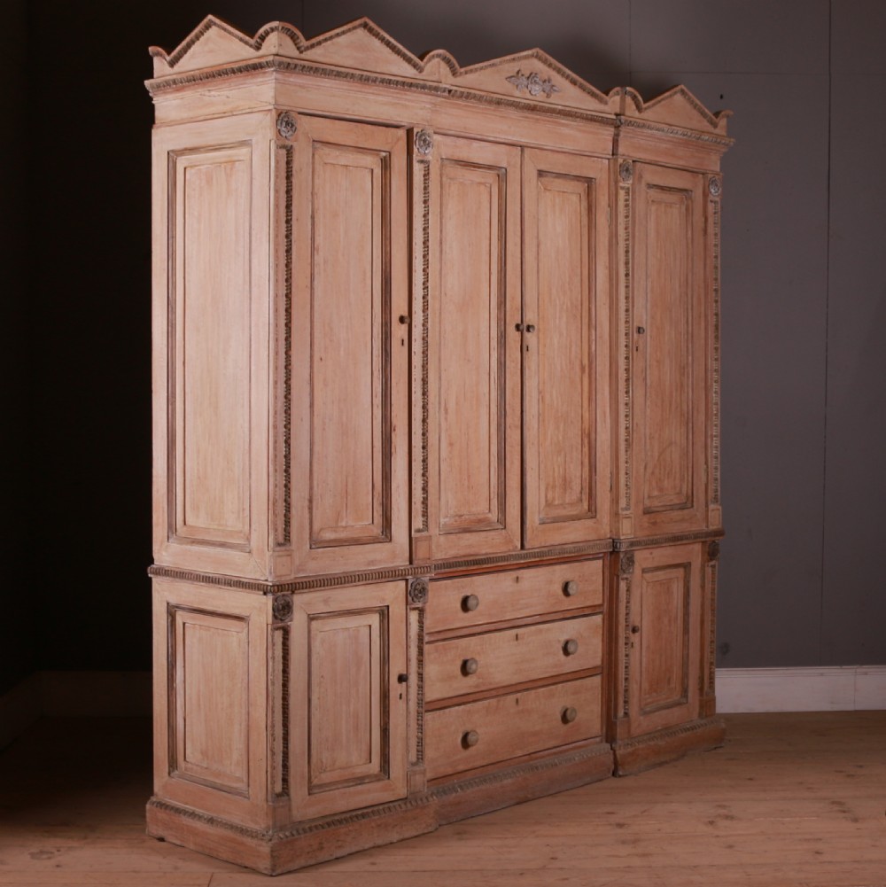 English Bleached Walnut Housekeepers Cupboard View XI