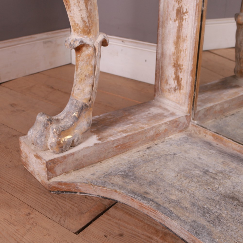 English Marble Top Console Table View VI
