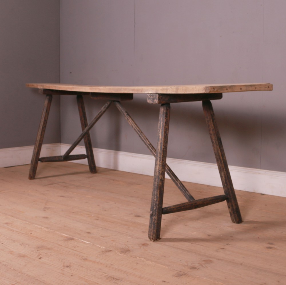 French Rustic Trestle Table