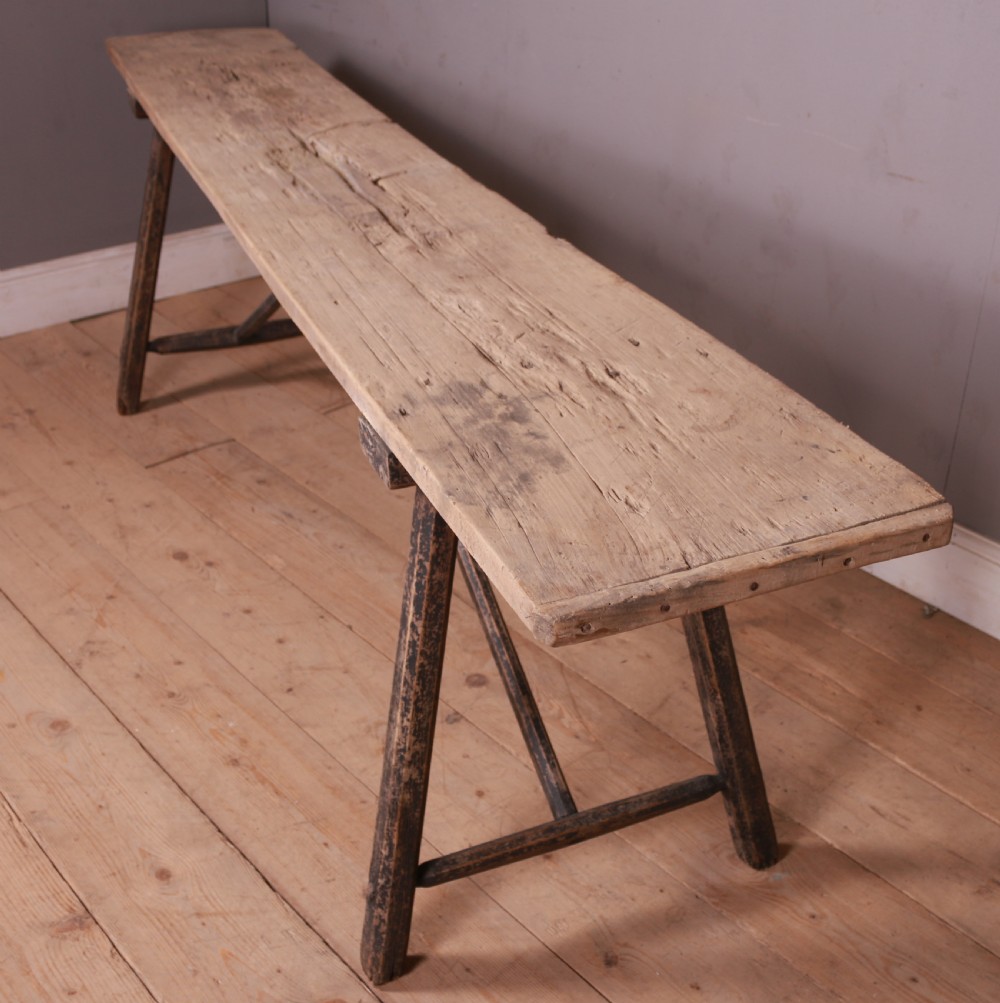 French Rustic Trestle Table View II
