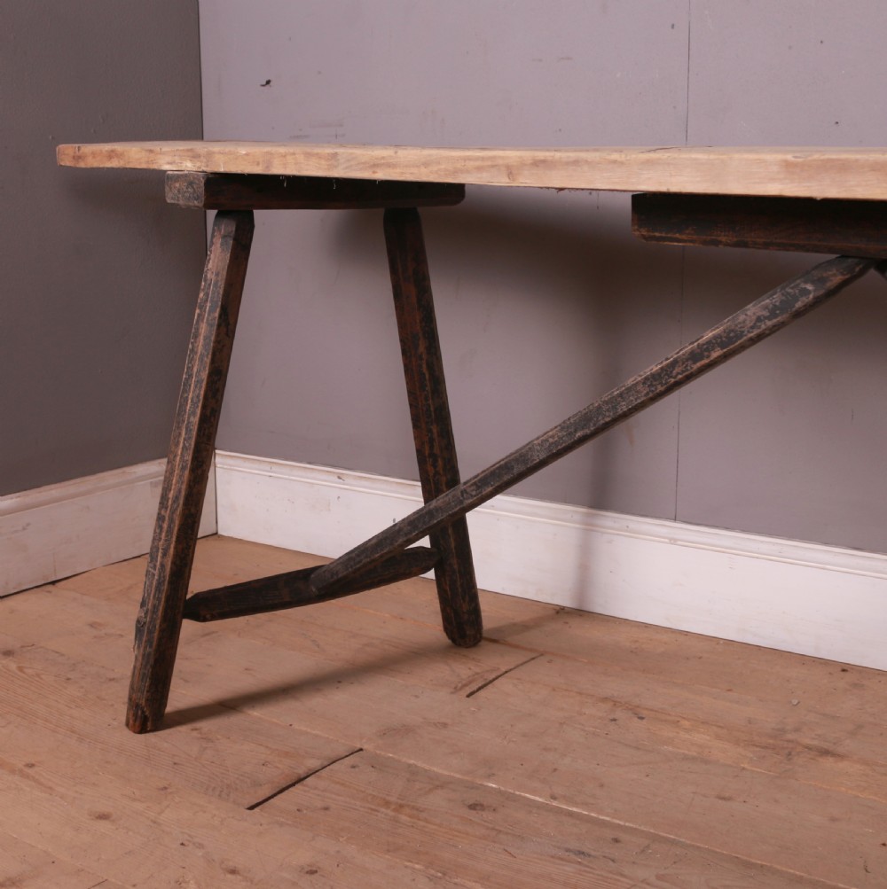 French Rustic Trestle Table View VI