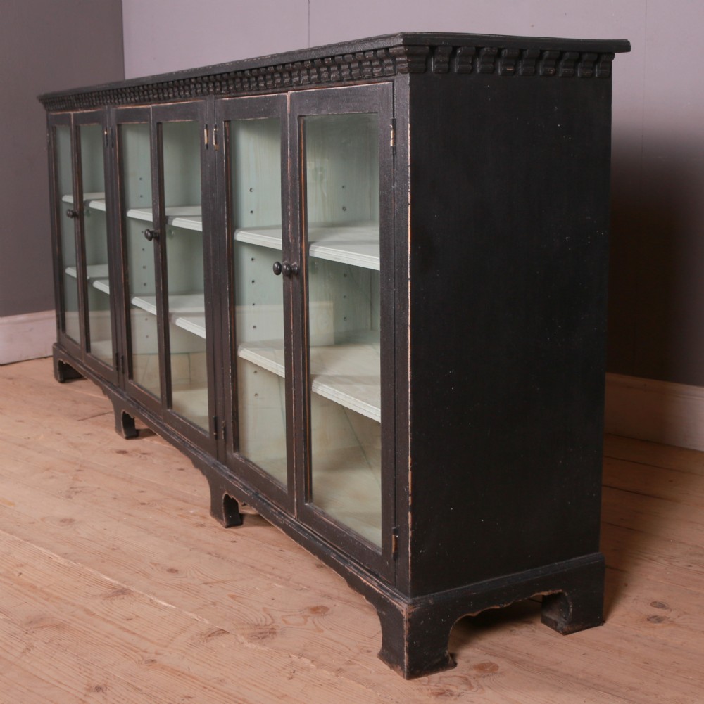 English Painted Pine Dresser Base View V