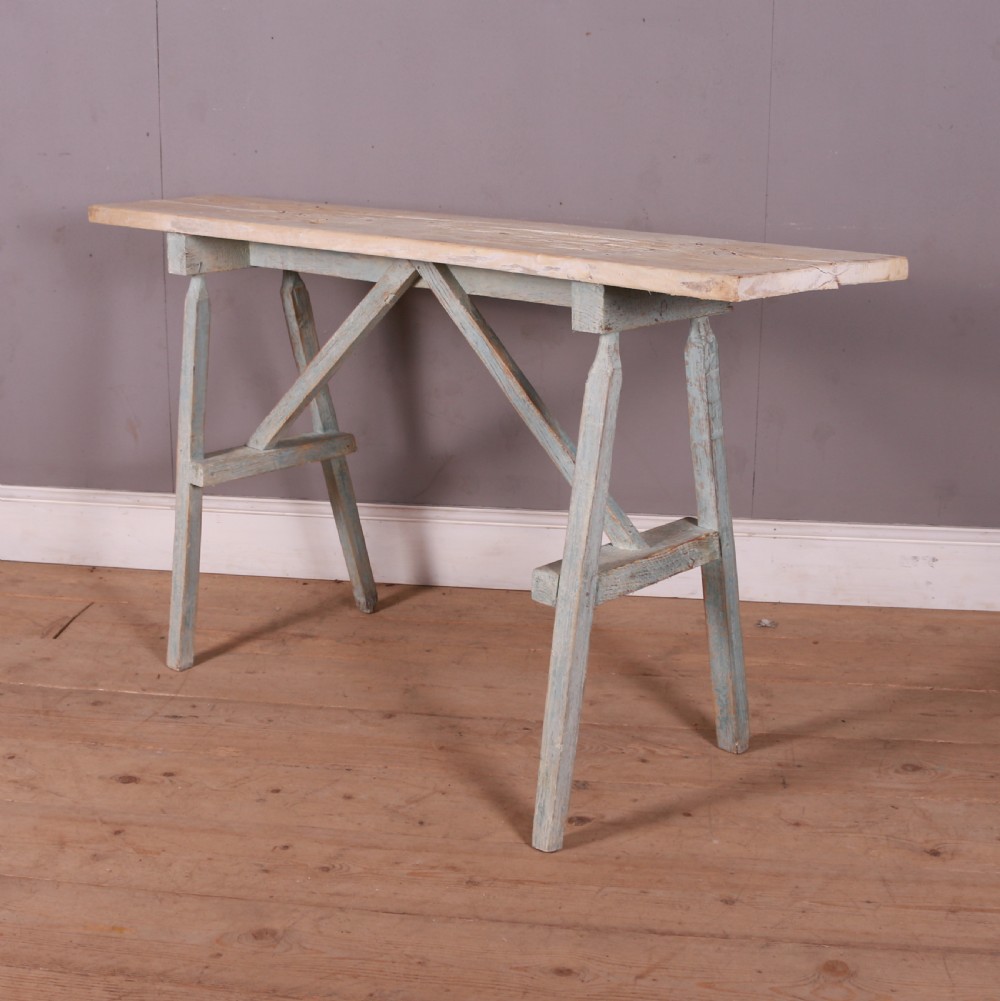 French Scrubbed Trestle Table