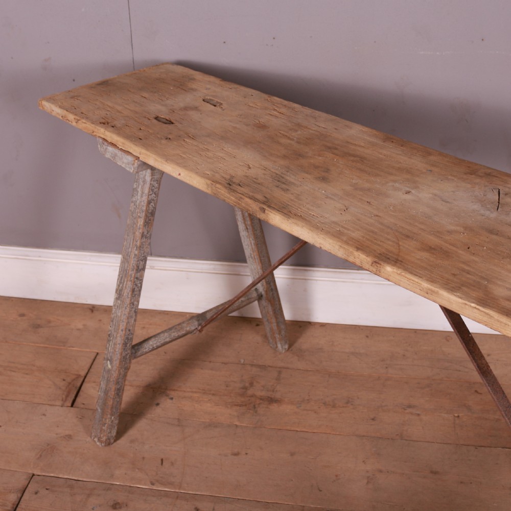French Scrubbed Trestle Table View V