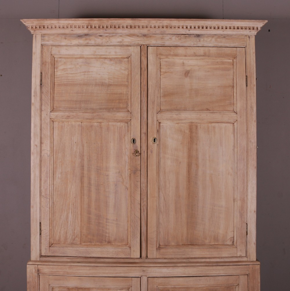 English Bleached Oak Linen Cupboard View III