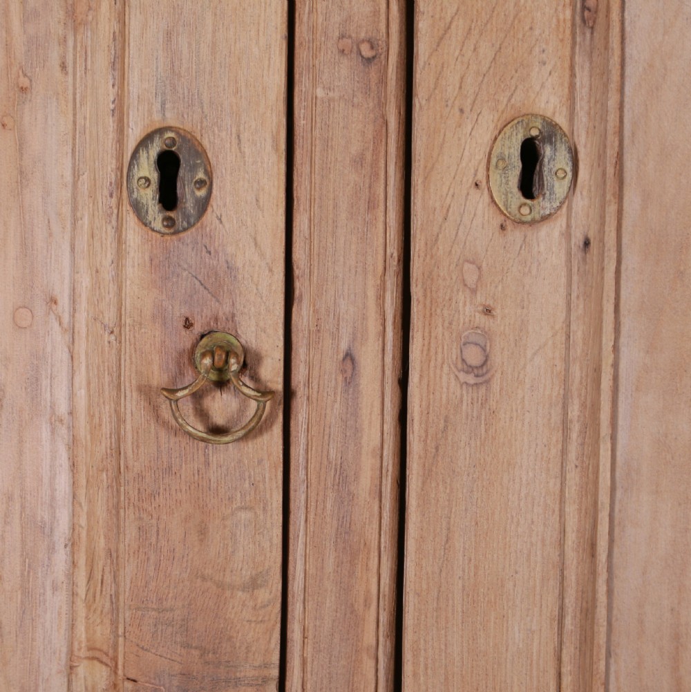 English Bleached Oak Linen Cupboard View V