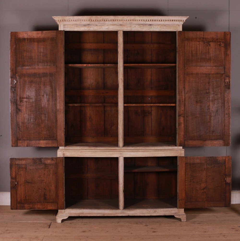 English Bleached Oak Linen Cupboard View VI