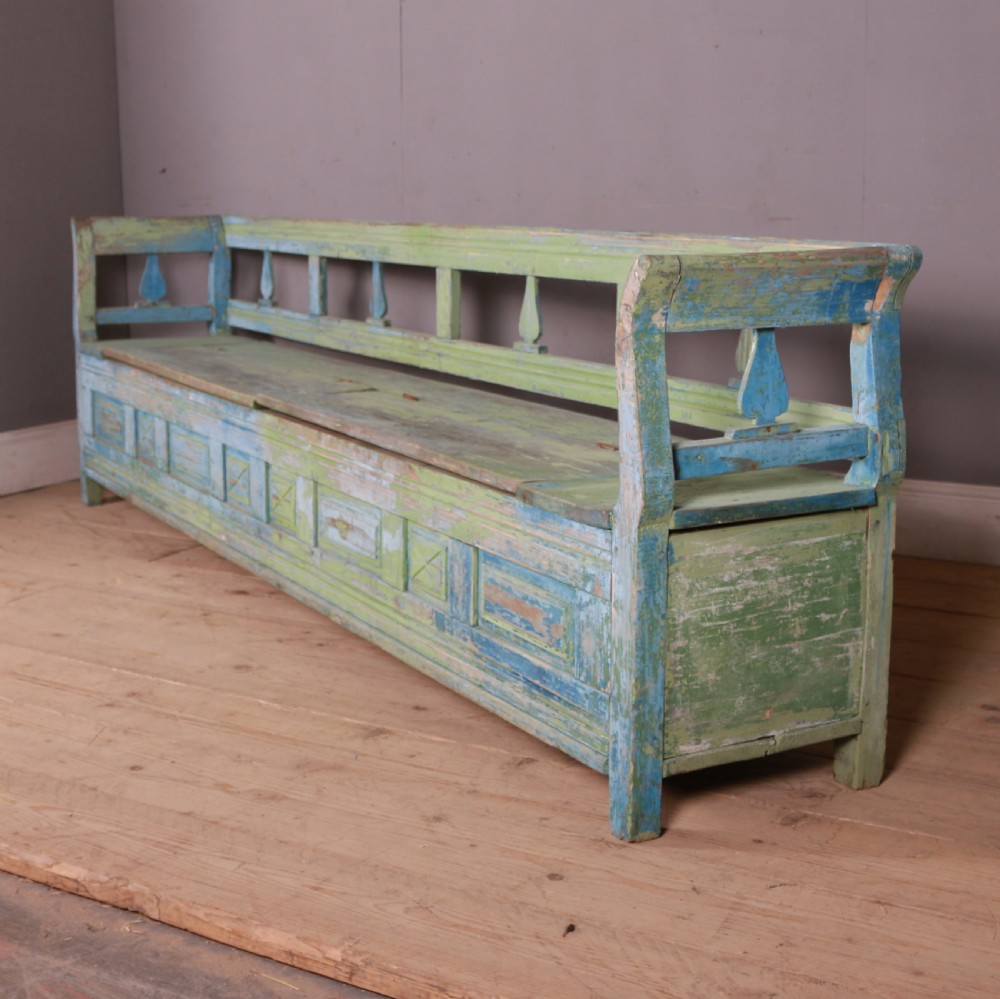 Large Austrian Painted Settle