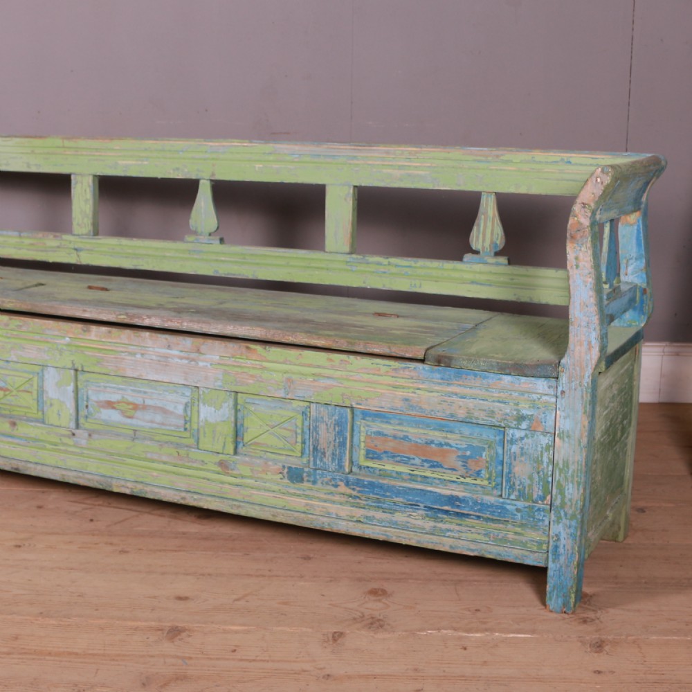 Large Austrian Painted Settle View II
