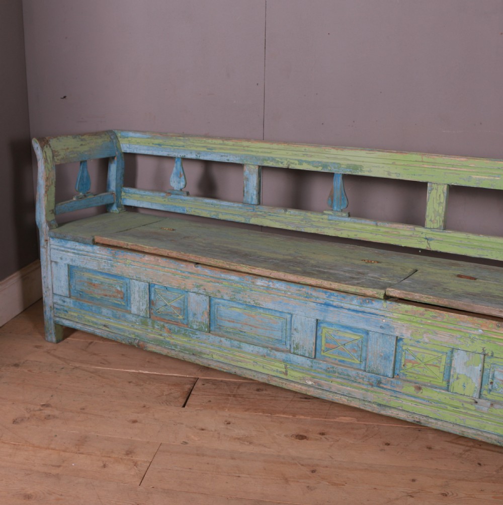 Large Austrian Painted Settle View III