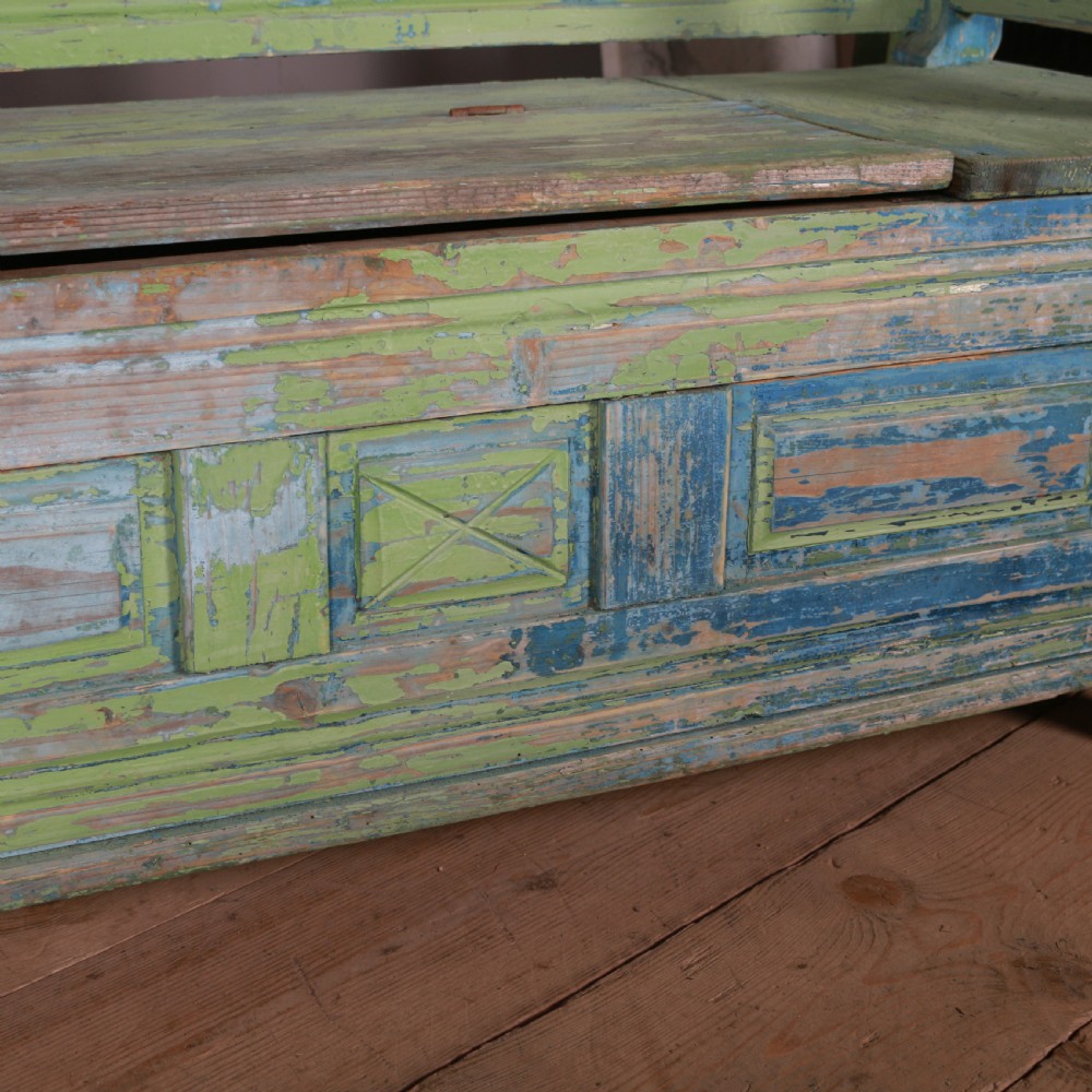 Large Austrian Painted Settle View V