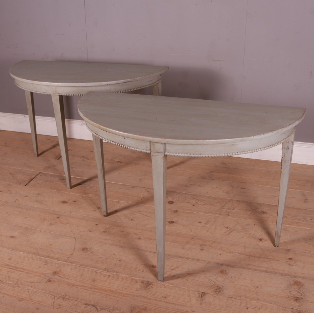 Pair of Swedish Console Tables View III