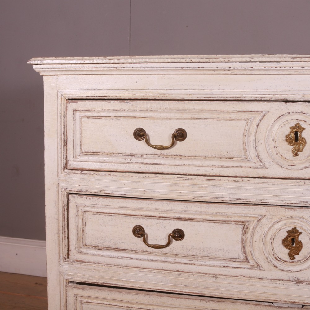 Belgian Painted Oak Commode View II