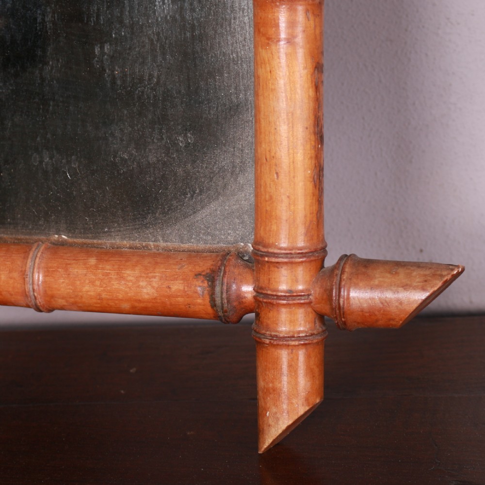 French Faux Bamboo Mirror View IV