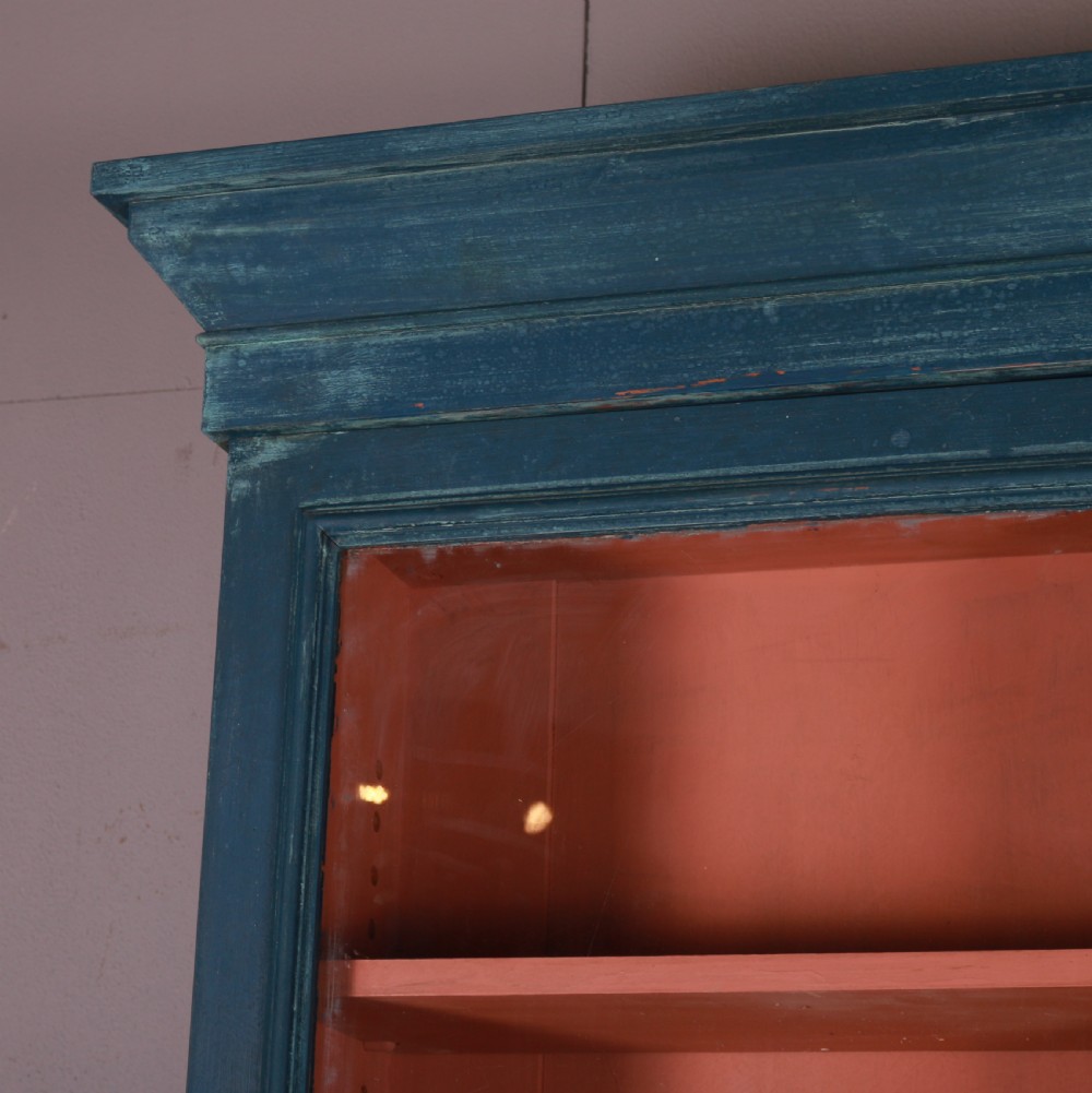 English Painted Pine Bookcase View III