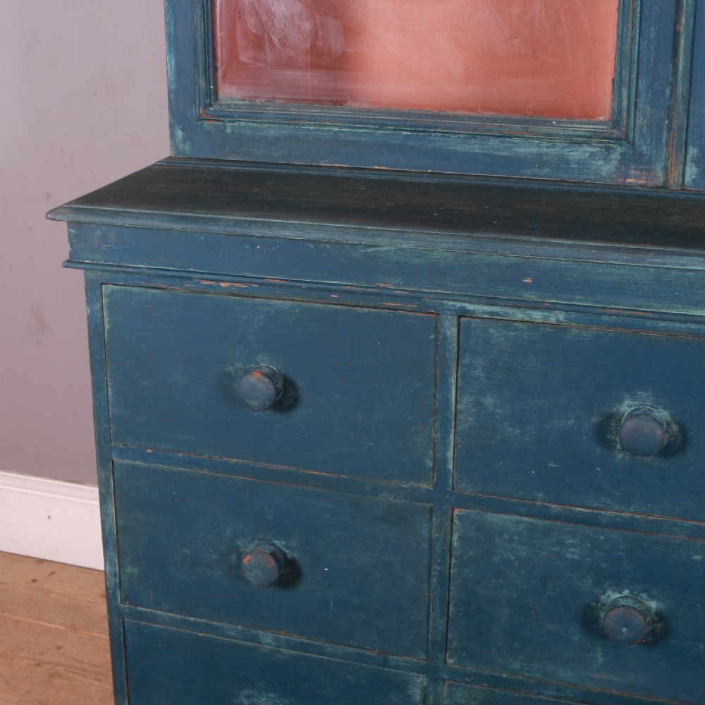 English Painted Pine Bookcase View V