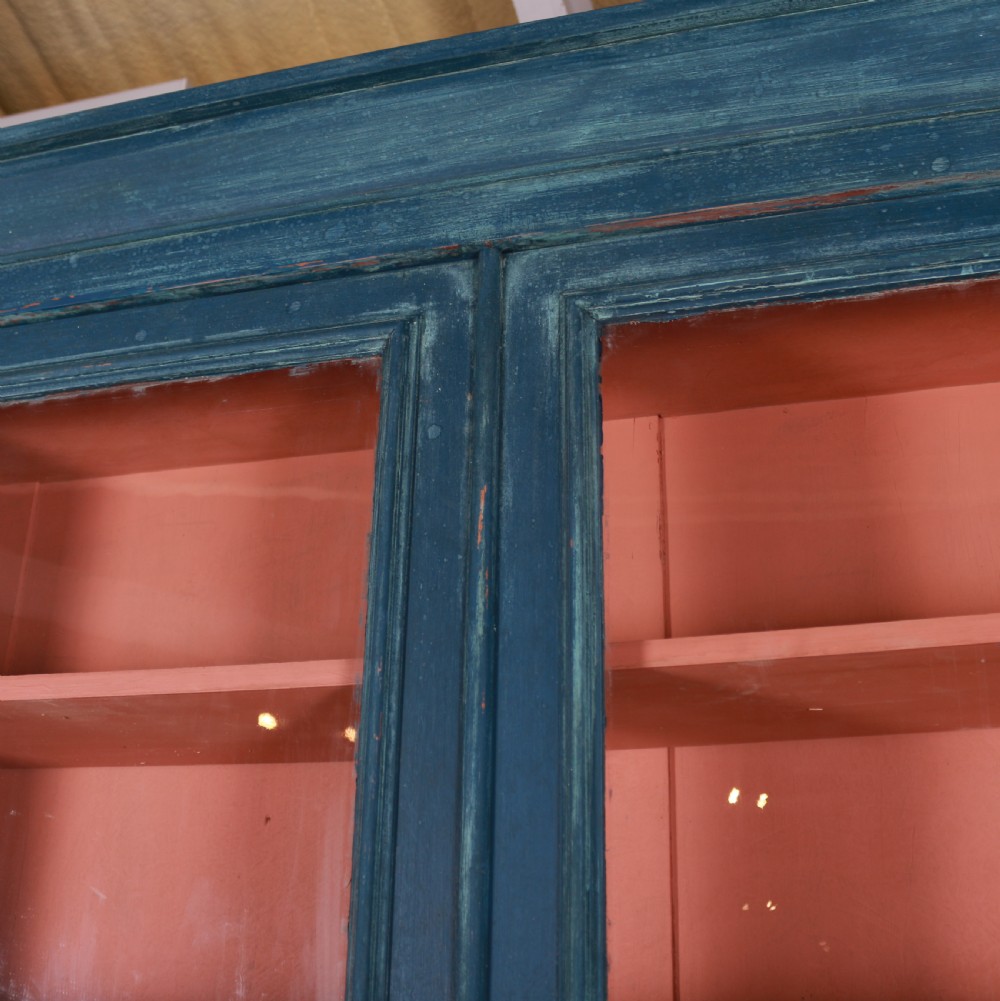 English Painted Pine Bookcase View VI