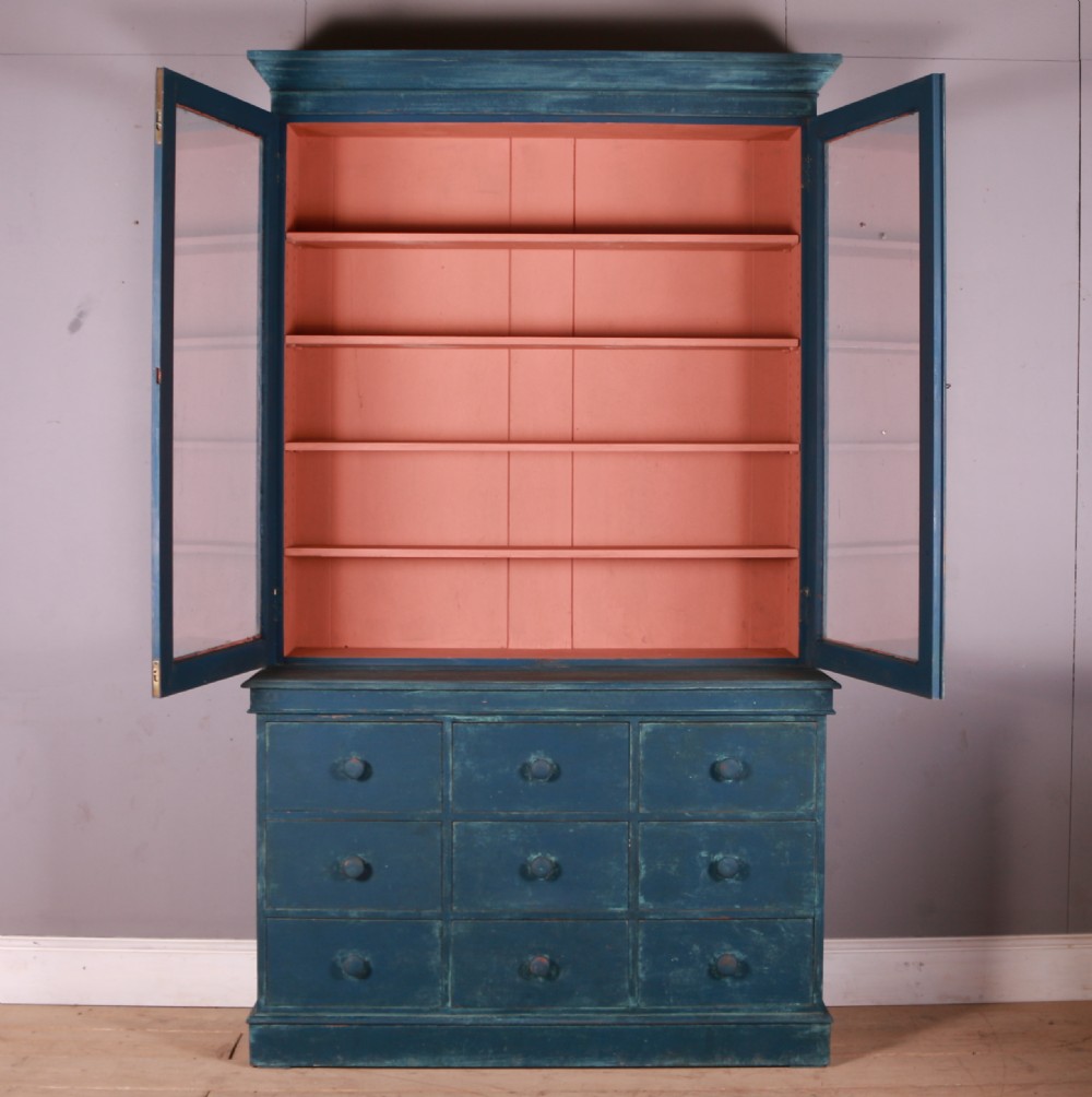 English Painted Pine Bookcase View VIII