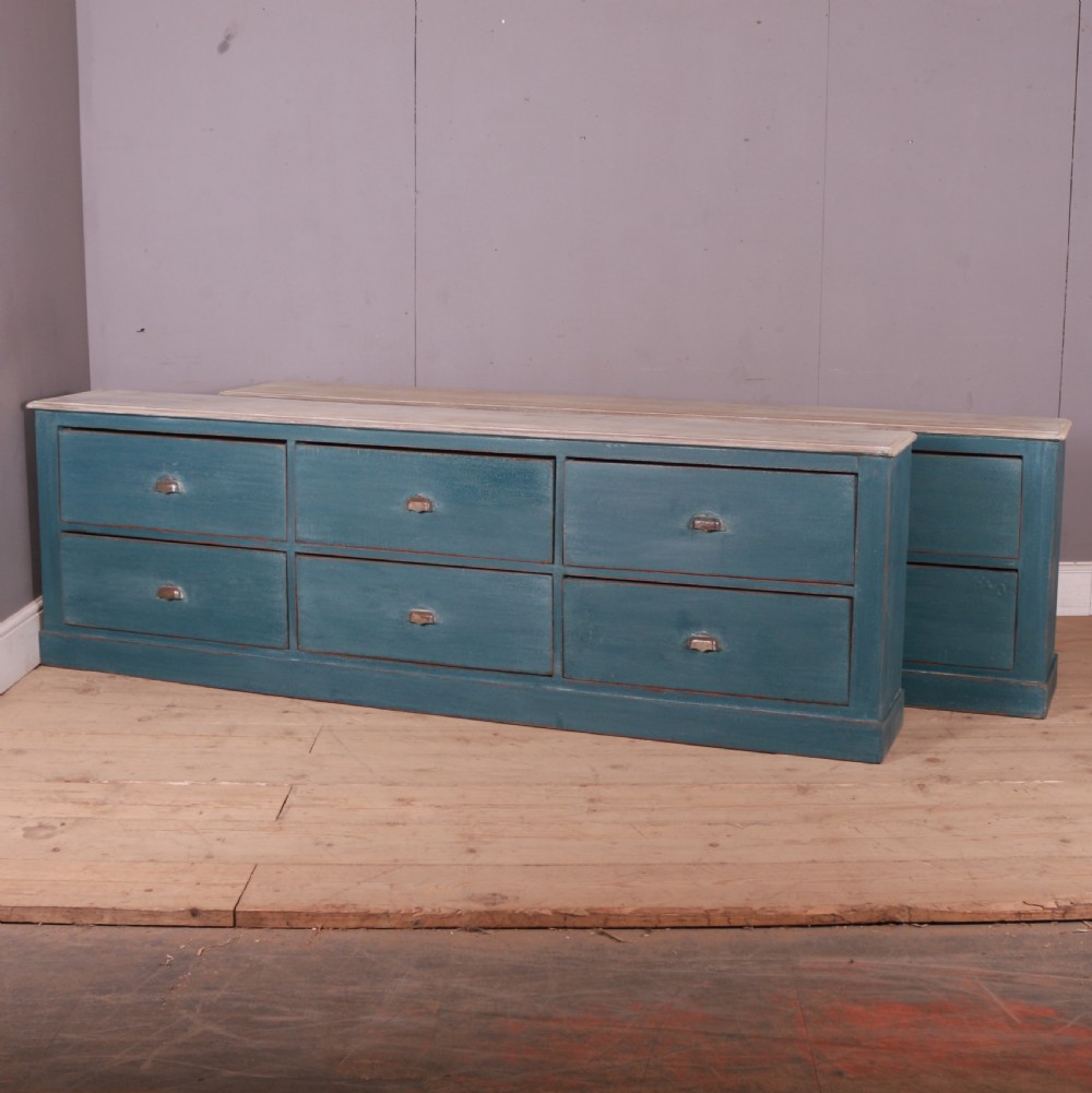 French Painted Drapers Drawers View V