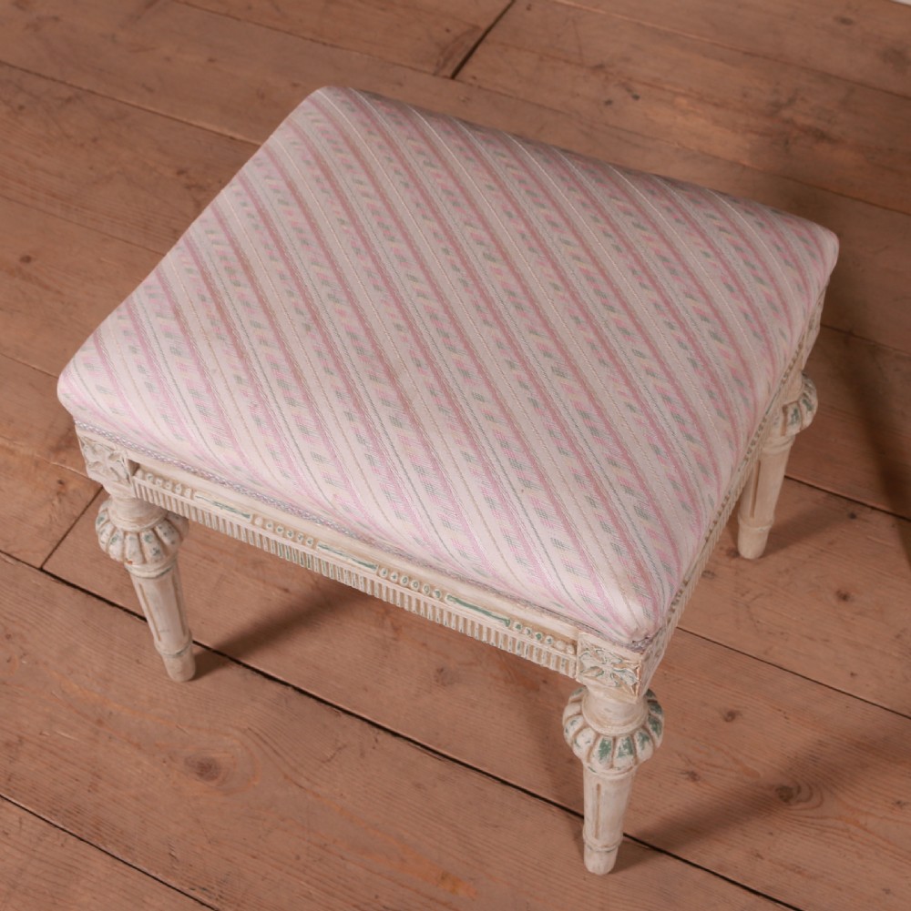 Pair of Swedish Gustavian Style Stools View V