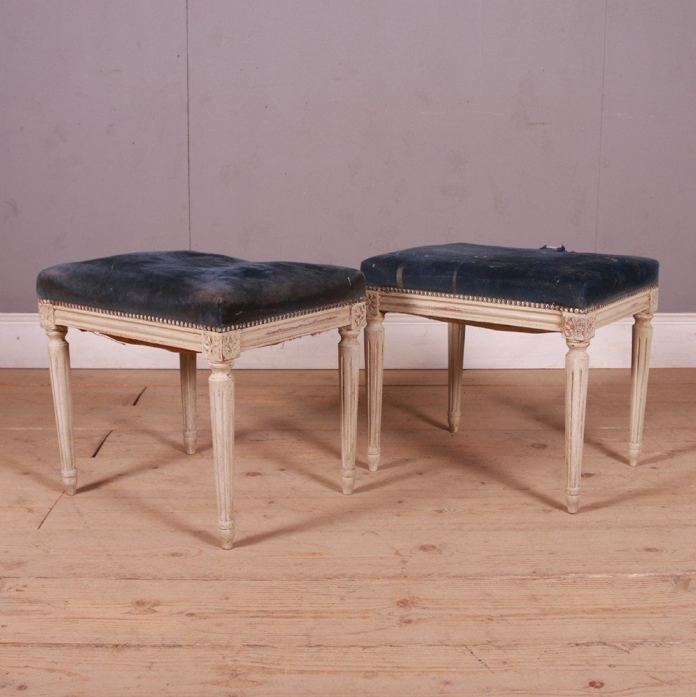 Pair of Swedish Gustavian Style Stools