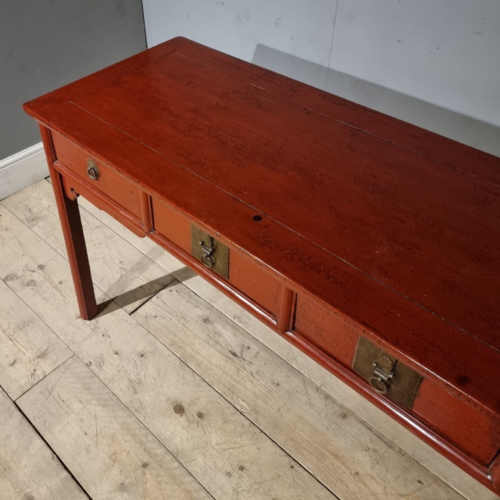Chinese Red Lacquered Server View VII