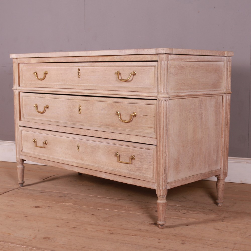 French Bleached Oak Commode