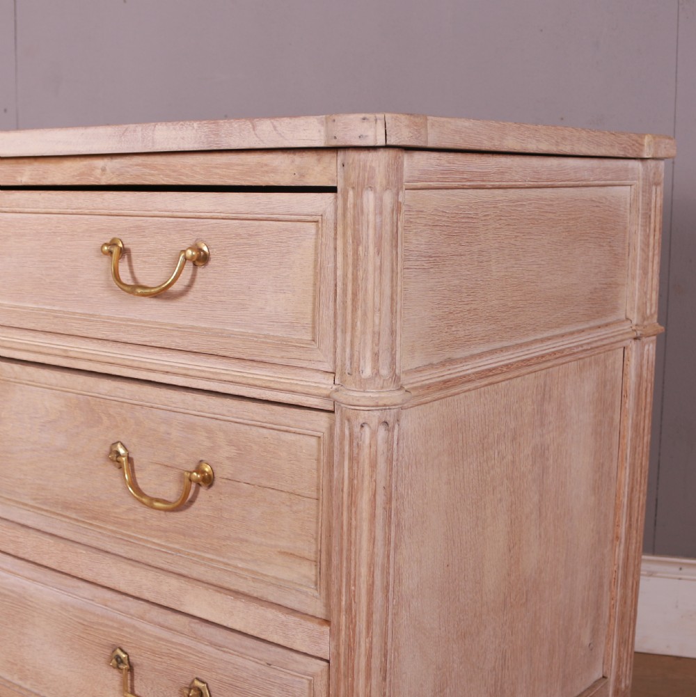 French Bleached Oak Commode View II