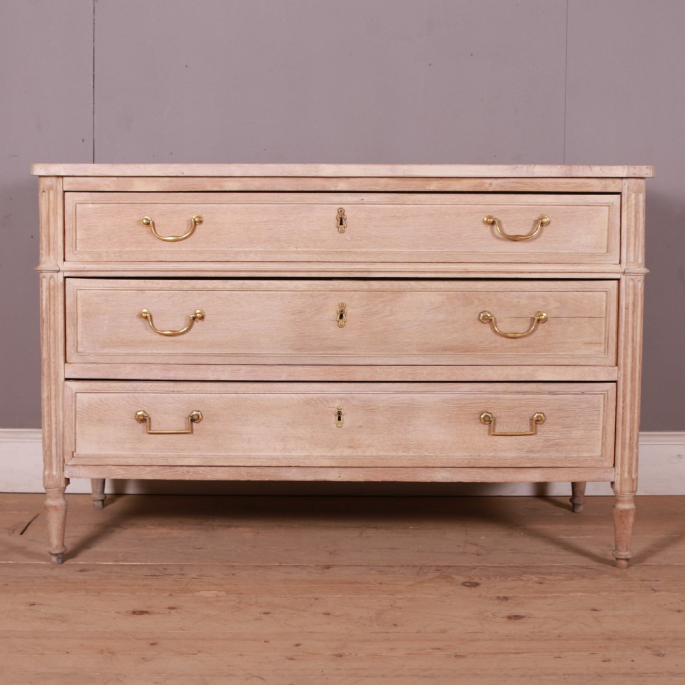 French Bleached Oak Commode View V