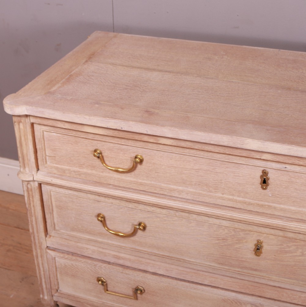French Bleached Oak Commode View X