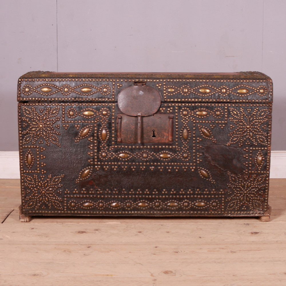 Studded Leather Travel Chest View II