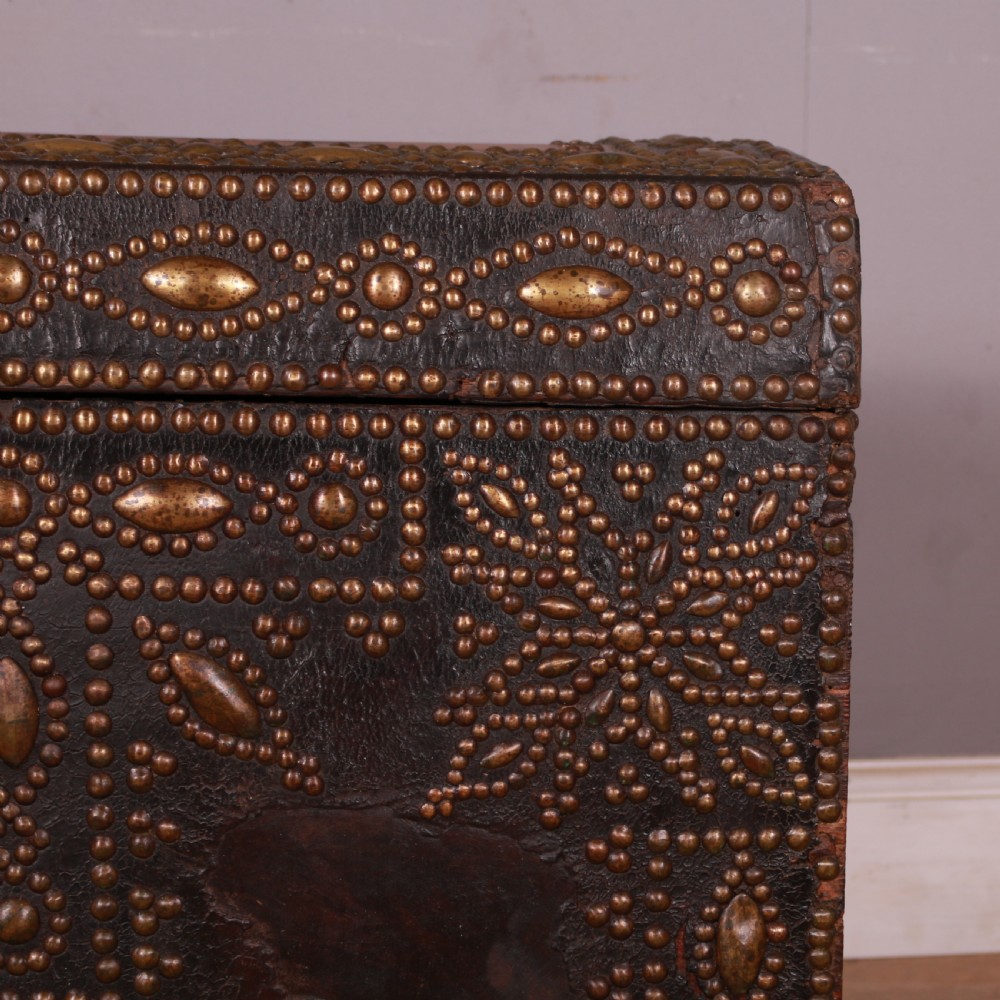 Studded Leather Travel Chest View V