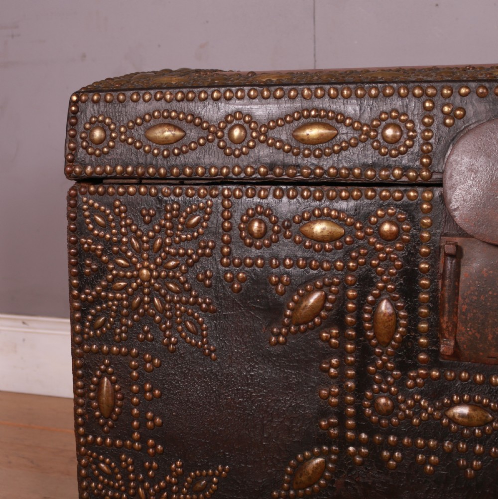 Studded Leather Travel Chest View VII
