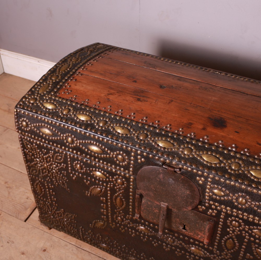 Studded Leather Travel Chest View IX