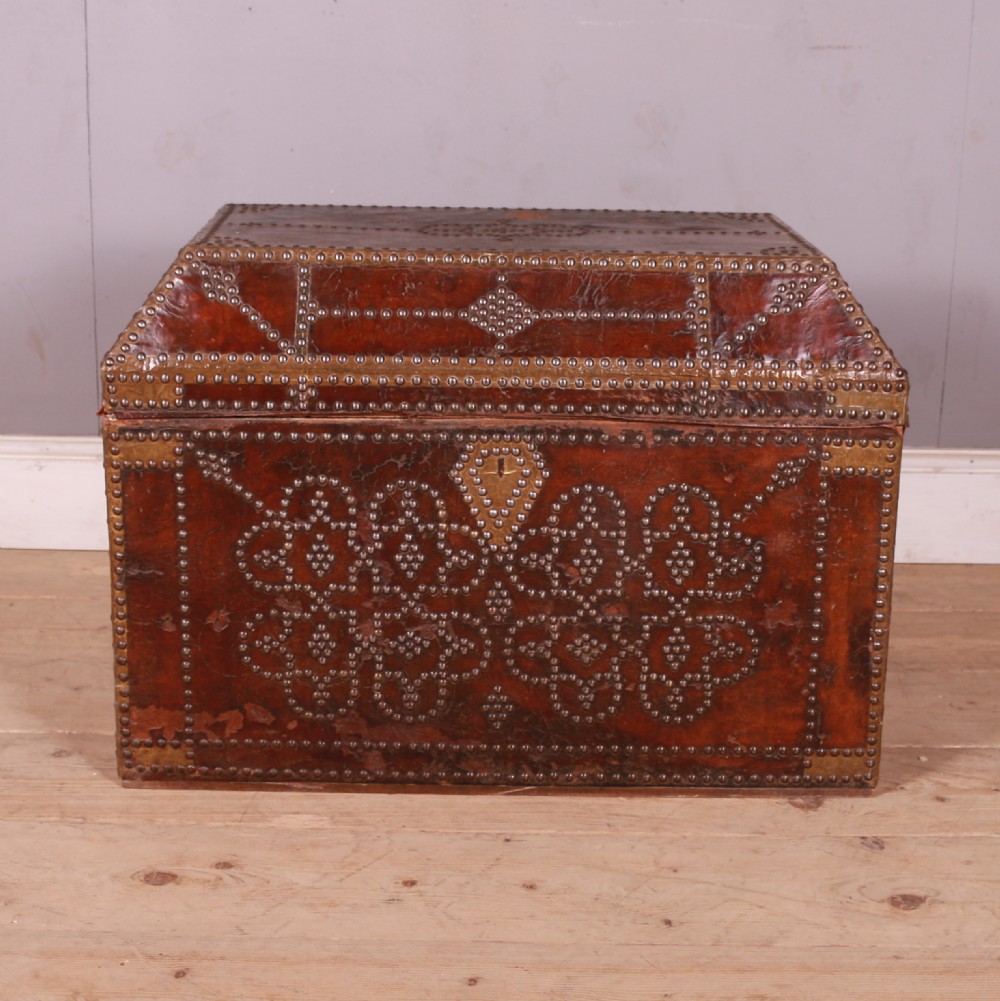 French Leather Travel Chest View II