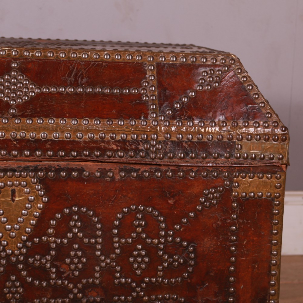 French Leather Travel Chest View V